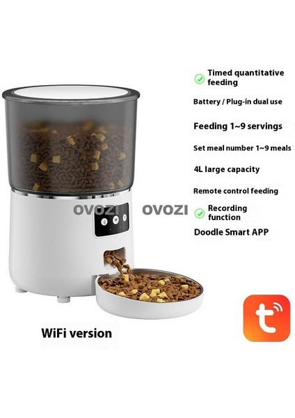 Otomatik Evcil Hayvan Besleyici Zamanlı ve Dozajlı Besleme (Yurt Dışından)