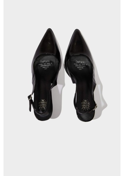 Kadın Yüksek Taban Suni Deri Topuklu Sandalet E2520AX25SM