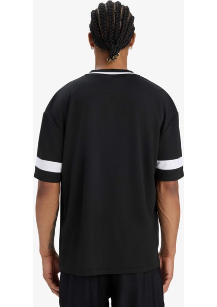 fit Oversize Geniş Kalıp V Yaka Baskılı Sporcu Kısa Kollu TIŞÖRT E4118AX25SM