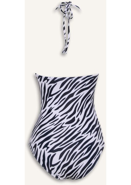 Regular Fit Zebra Desenli Mayo-Fall in Love E4351AX25SM