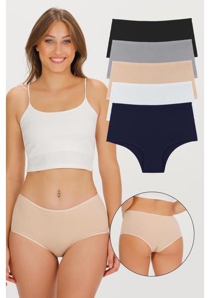 Kadın Bato Külot Karışık Renkli 5'li Paket - KTS4020