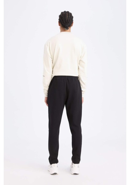 Fit Slim Fit Jogger Eşofman Altı Dar Kesim Fermuarlı Basic Düz Standart Paça S3309AZ25SP