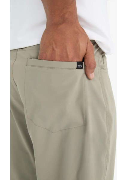 Fit Slim Fit Dar Kesim Standart Paça Esnek Multifonksiyonel Dokuma Sporcu Pantolon E3333AX25SP