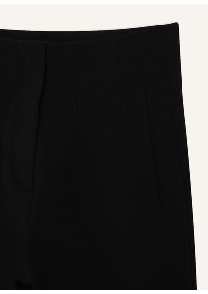 Crop Klasik Kumaş Pantolon Carrot Fit Fermuarlı Yüksek Bel Basic Düz Dar Paça C2466AX25SP