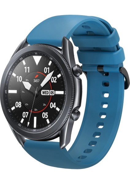 Samsung Galaxy Watch 3 45MM Uyumlu Kordon Yumuşak Dokulu Soft Renk Tokalı Silikon Kayış