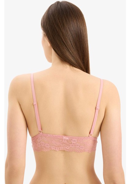 Dantelli Kaplı Pedli Bralet-Fall in Love D7843AX25SP