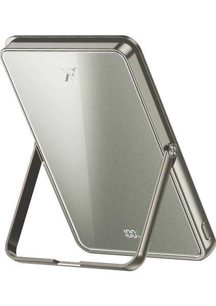 PW580 5.000 Mah 20W Type-C 15W Kablosuz Şarj 3W Saat Şarj ve 5W Kulaklık Şarj Destekli Pd Hızlı Şarj Magsafe Powerbank - Titanyum Ynsmr