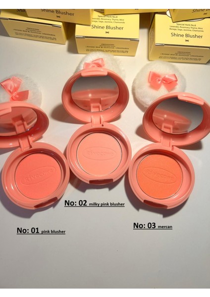 Shine Pink Blusher- Parlatıcı Allık No : 02 modelleri
