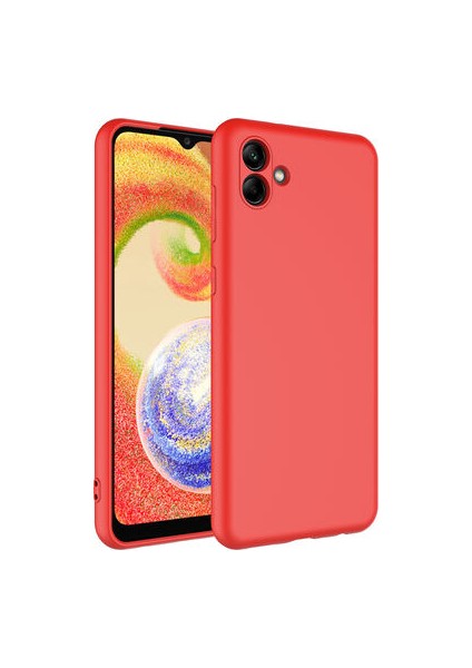 Samsung Galaxy A04 Kılıf Kılıf Içi Kadifeli Esnek Kadifon Lansman Premium Silikon Case Cover