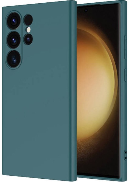 Samsung Galaxy S24 Ultra Kılıf Kılıf Içi Kadifeli Esnek Kadifon Lansman Premium Silikon Case Cover