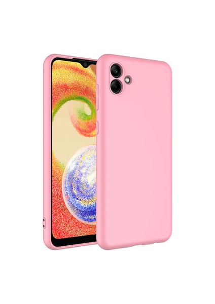 Samsung Galaxy A04 Kılıf Kılıf Içi Kadifeli Esnek Kadifon Lansman Premium Silikon Case Cover