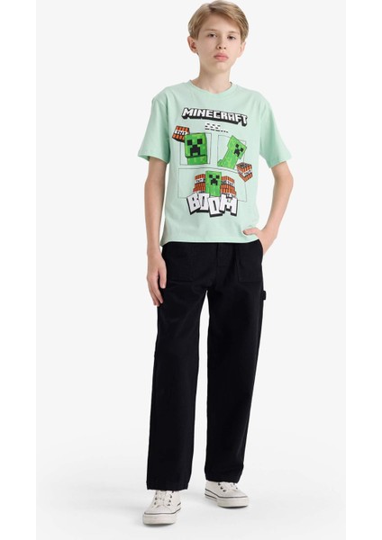 Erkek Çocuk Minecraft Bisiklet Yaka Kısa Kollu Tişört E4827A825SM fiyatları