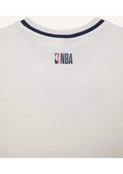 fit Nba New York Knicks Slim Fit Crop Bisiklet Yaka Ribana Kısa Kollu TIŞÖRT E3612AX25SM