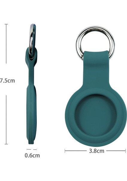 Airtag ile Uyumlu Anahtarlıklı Koruyucu A010 Silikon Kılıf Tam Koruma modelleri