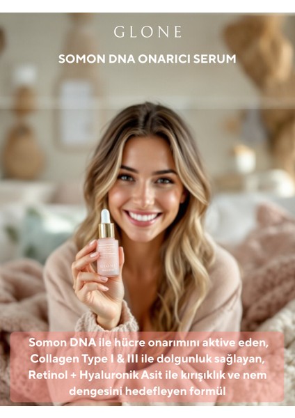 Somon Dna Onarıcı Serum 30ML | Collagen & Hyaluronik Asit & Salmon Dna