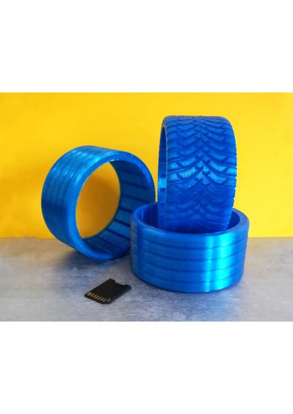 Longboard Kış Lastikleri 90MM (Yuneec Ego-2) (Sadece Plastik Aparattır!!!) 3D fiyatları