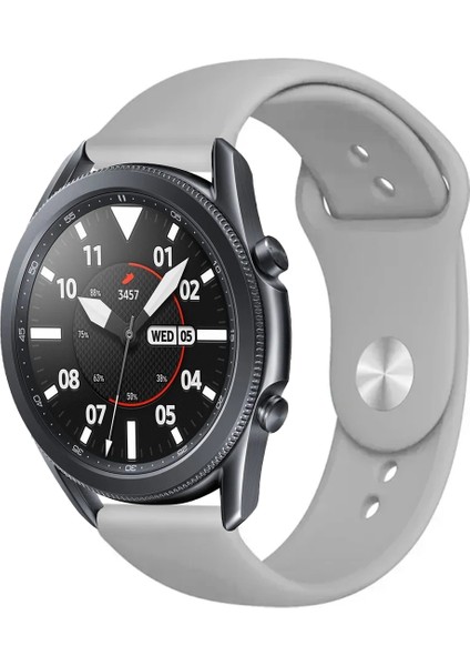 Samsung Galaxy Watch 3 45MM Akıllı Saat Uyumlu Yumuşak Dokulu Silikon Kordon Kayış