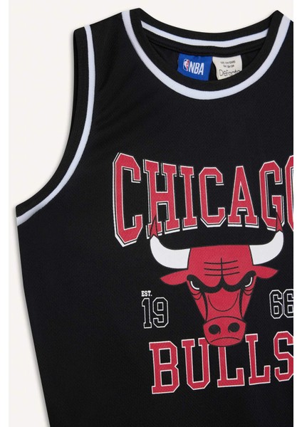 Erkek Çocuk NBA Chicago Bulls Bisiklet Yaka Atlet E4846A825HS