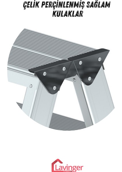 Lüks Alüminyum Çift Çıkışlı Merdiven Gold Serisi indirimleri