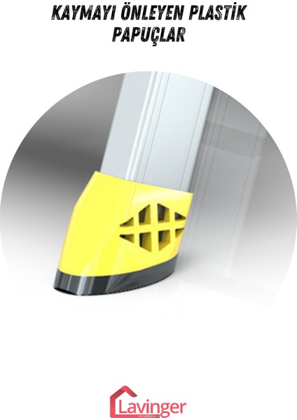 Lüks Alüminyum Çift Çıkışlı Merdiven Gold Serisi