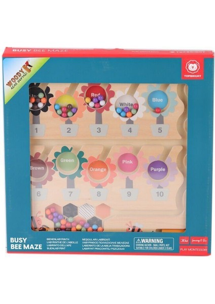 5285 Sun- Tahta Oyunlar Manyetik Meşgul Arı Labirenti