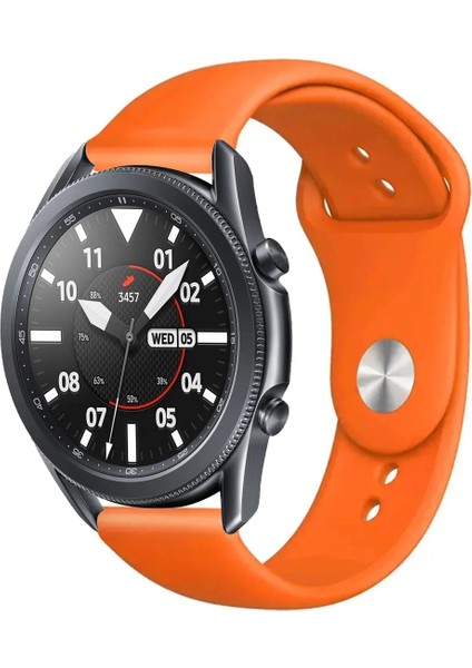 Samsung Galaxy Watch 3 45MM Akıllı Saat Uyumlu Yumuşak Dokulu Silikon Kordon Kayış