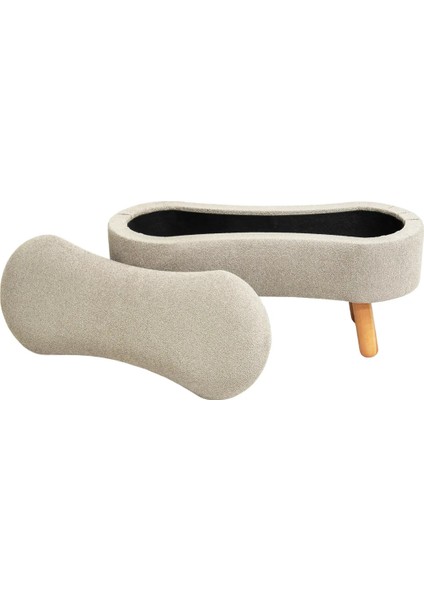 Scala Sandıklı Bohem Ahşap Ayaklı Puf/Bench, Sütlü Kahve fiyatları