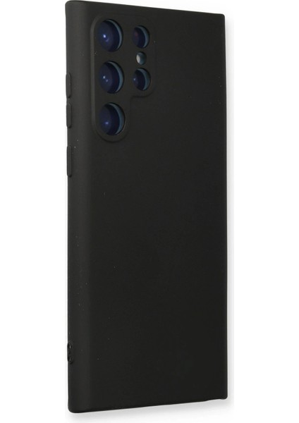 Samsung Galaxy S23 Ultra Kılıf Nano Içi Kadife Silikon - Siyah - NFND9566-7430