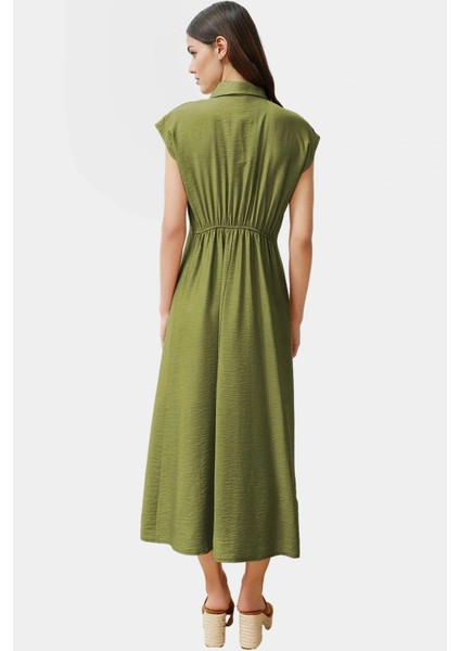 Maxi Dokuma Elbise Viskoz Poliamid A Line Günlük Stil Şık Görünüm Özenle Seçilmiş modelleri
