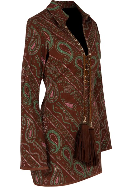 Grace – Etnik Desenli Mini Elbise