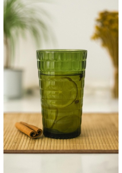 Allegra Koyu Yeşil Bardak - 750 ml Tekli Akrilik Malzeme - Cam Değildir Kırılmaya Dayanıklı