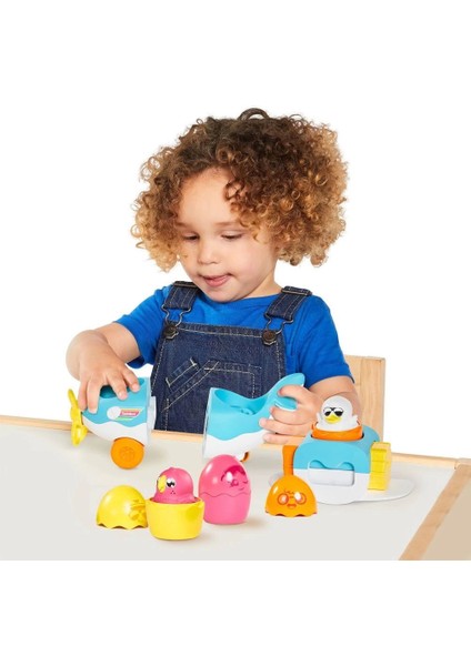 73147 Tomy, 2si1 Arada Uçak ve Saklambaçlı Yumurtalar, 12-36 Ay