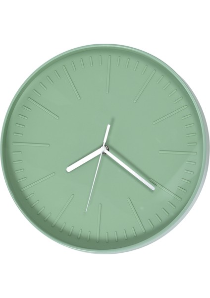 Sessiz Kuvars Saat Duvar Saati Minimalist Modern Plastik Duvar Saati Oturma Odası Yatak Odasıyeşil (Yurt Dışından)