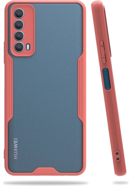 Huawei P Smart 2021 Kılıf Platin Silikon - Pembe - TKNAL5275-3147