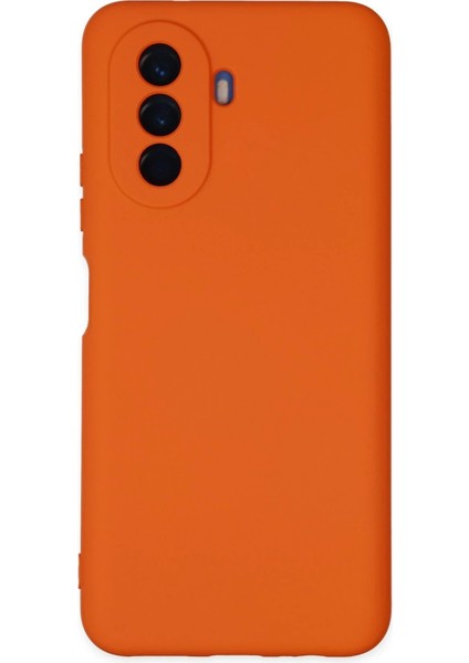 Huawei Nova Y70 Kılıf Nano Içi Kadife Silikon - Turuncu - TKNAL3119-7847
