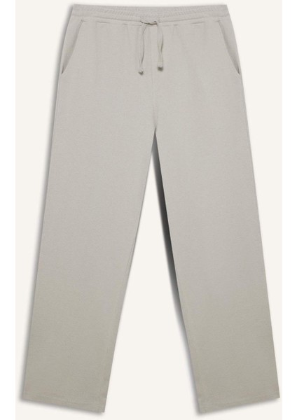 Beli Bağcıklı Wide Leg Geniş Paça Eşofman Altı E5212AX25SM
