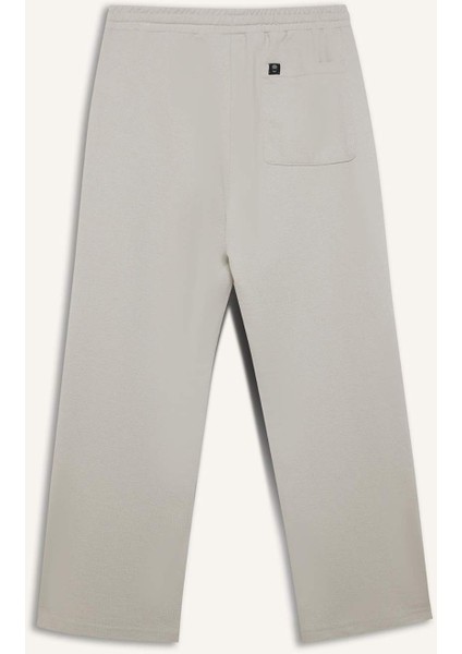 Beli Bağcıklı Wide Leg Geniş Paça Eşofman Altı E5212AX25SM