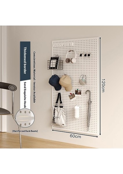 Oturma Odası Delikli Plaka Raf Tüm Duvar Depolama Giriş Kapısı Asılı Plaka Duvar Dekorasyonu Metal Delikli Plaka (Yurt Dışından)