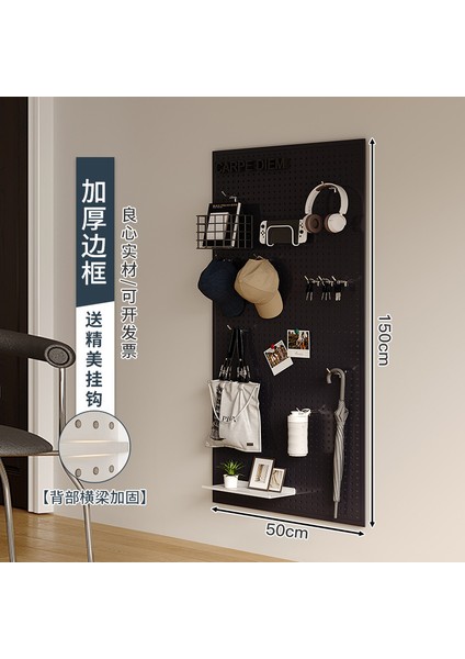 Oturma Odası Delikli Plaka Raf Tüm Duvar Depolama Giriş Kapısı Asılı Plaka Duvar Dekorasyonu Metal Delikli Plaka (Yurt Dışından)