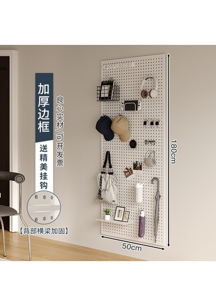 Oturma Odası Delikli Plaka Raf Tüm Duvar Depolama Giriş Kapısı Asılı Plaka Duvar Dekorasyonu Metal Delikli Plaka (Yurt Dışından)