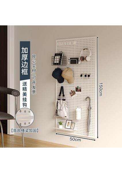 Oturma Odası Delikli Plaka Raf Tüm Duvar Depolama Giriş Kapısı Asılı Plaka Duvar Dekorasyonu Metal Delikli Plaka (Yurt Dışından)