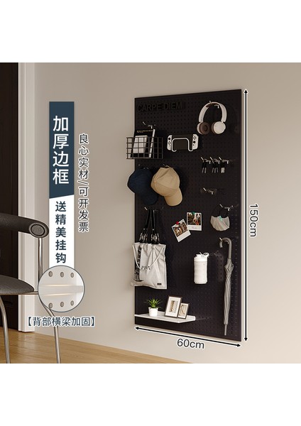 Oturma Odası Delikli Plaka Raf Tüm Duvar Depolama Giriş Kapısı Asılı Plaka Duvar Dekorasyonu Metal Delikli Plaka (Yurt Dışından)