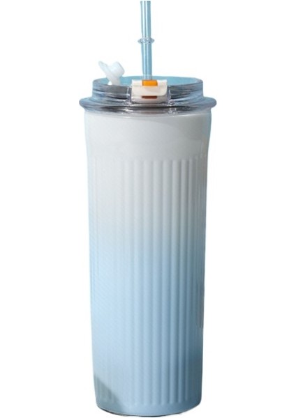 Yalıtımlı Bardak, Büyük Kapasiteli Paslanmaz Çelik Su Bardağı, Yüksek Kade Pipetli Araba Kahve Fincanı (Yurt Dışından)