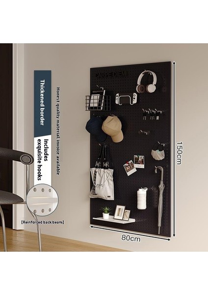 Oturma Odası Delikli Plaka Raf Tüm Duvar Depolama Giriş Kapısı Asılı Plaka Duvar Dekorasyonu Metal Delikli Plaka (Yurt Dışından)