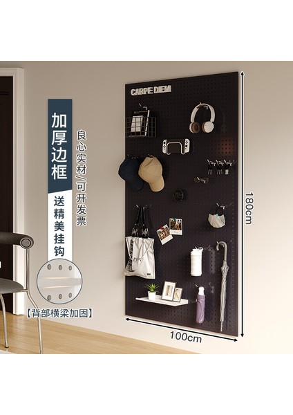 Oturma Odası Delikli Plaka Raf Tüm Duvar Depolama Giriş Kapısı Asılı Plaka Duvar Dekorasyonu Metal Delikli Plaka (Yurt Dışından)