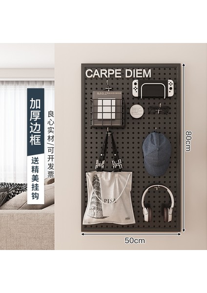 Oturma Odası Delikli Plaka Raf Tüm Duvar Depolama Giriş Kapısı Asılı Plaka Duvar Dekorasyonu Metal Delikli Plaka (Yurt Dışından)