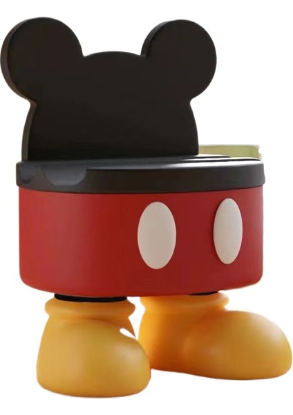 Mickey Uzaktan Kumanda Depolama Cep Telefonu Tutucu Çok Fonksiyonlu Raf Reçine El Sanatları Masaüstü Süsleme Dekorasyon (Yurt Dışından)