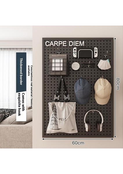 Oturma Odası Delikli Plaka Raf Tüm Duvar Depolama Giriş Kapısı Asılı Plaka Duvar Dekorasyonu Metal Delikli Plaka (Yurt Dışından)