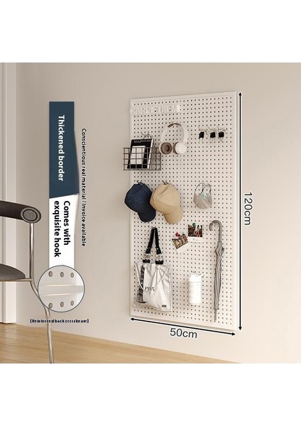 Oturma Odası Delikli Plaka Raf Tüm Duvar Depolama Giriş Kapısı Asılı Plaka Duvar Dekorasyonu Metal Delikli Plaka (Yurt Dışından)