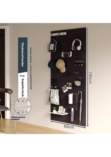 Oturma Odası Delikli Plaka Raf Tüm Duvar Depolama Giriş Kapısı Asılı Plaka Duvar Dekorasyonu Metal Delikli Plaka (Yurt Dışından)